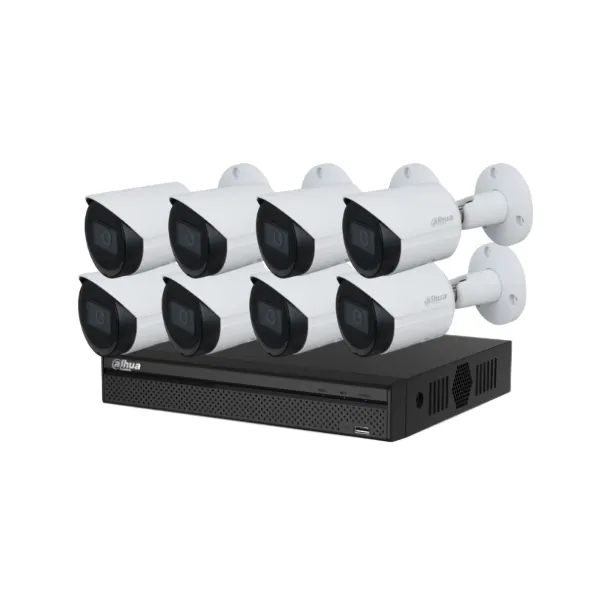 Dahua ชุด 8 กล้อง ภาพสีกลางคืน
